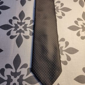 Sir James Black Tie with White Dots